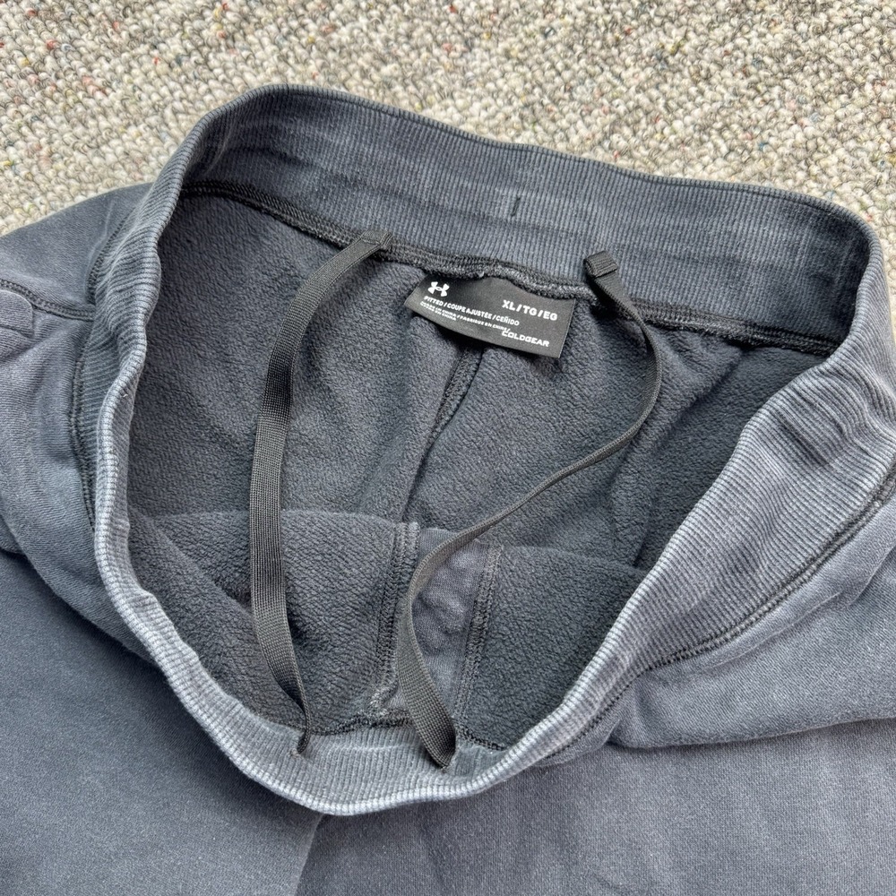 Under Armour Pants Womens XL Joggers Loose Heatgear Fleece Blue - Picture 6 of 8